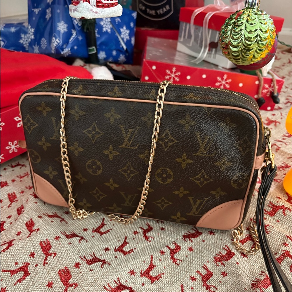 Louis Vuitton Marly Dragonee GM purse crossbody tote handbag clutch canvas - Picture 4 of 13